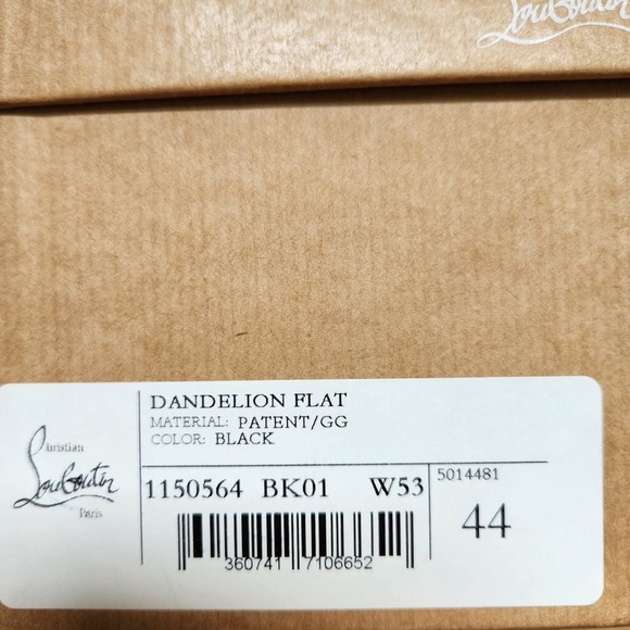 Christian Louboutin Black Dandelion Flat Loafers - Picture 6 of 6